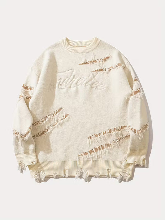 Swebet Unisex Street Style Knit Sweater – Casual Retro Pullover