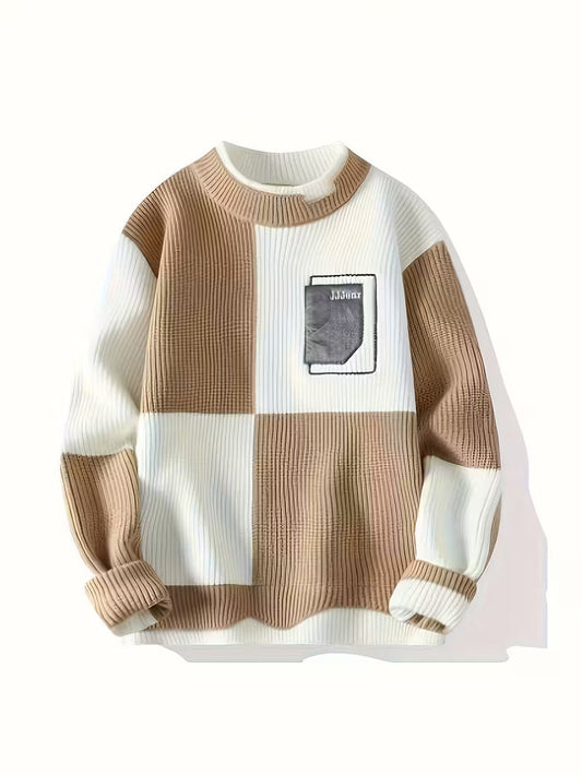 Swebet Men’s Soft Warm Winter Sweater – Cozy Crew Neck Pullover