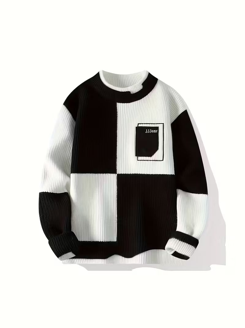 Swebet Men’s Soft Warm Winter Sweater – Cozy Crew Neck Pullover