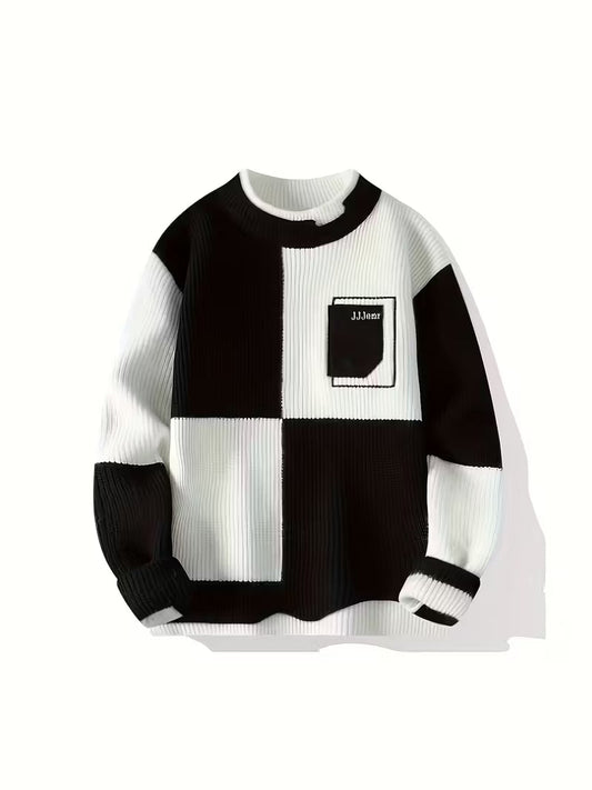 Swebet Men’s Soft Warm Winter Sweater – Cozy Crew Neck Pullover