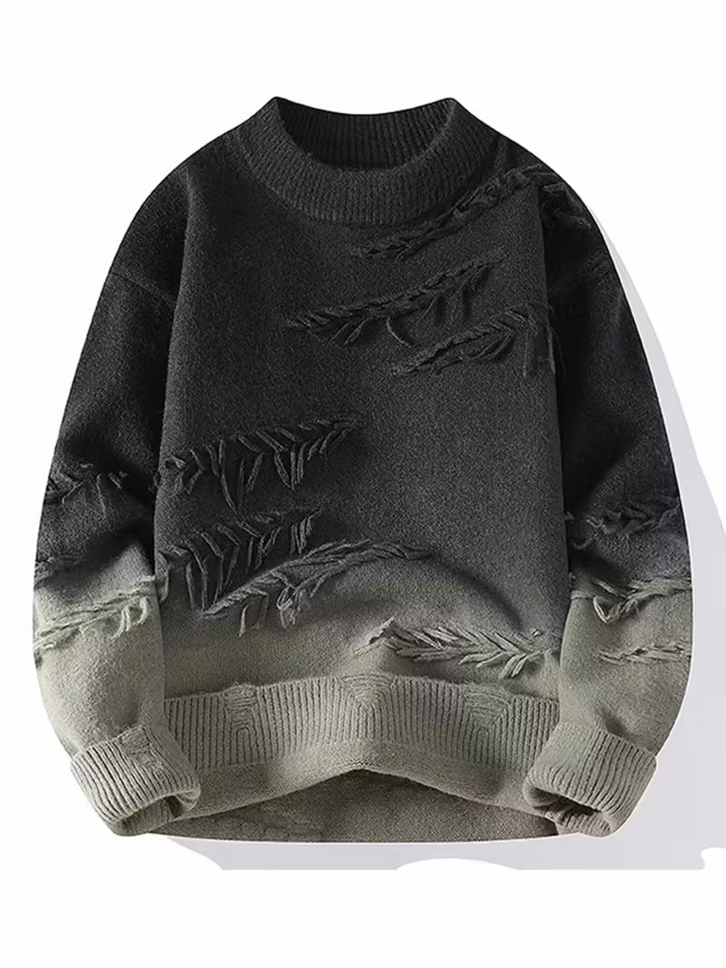 Swebet Men’s Thick Winter Knit Sweater – Warm Casual Pullover