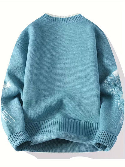 Swebet Men’s Thick Winter Sweater – Cozy Knit Pullover for Cold Weather